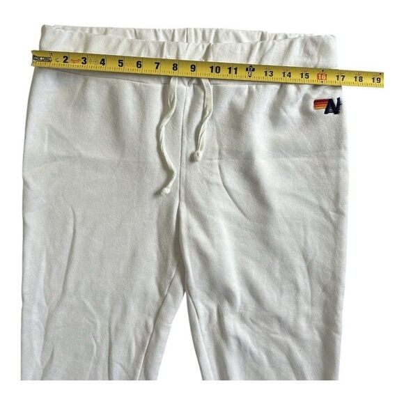 Aviator Nation White Sweatpants Size XL Casual Women’s Rainbow Joggers - Picture 4 of 10